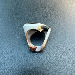 Unique Polished Shell Ring
